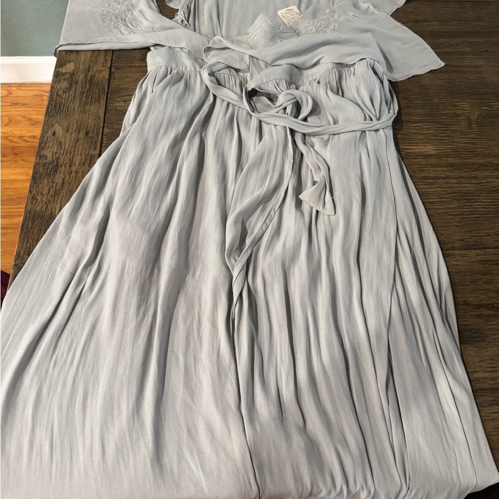 Free People Light Gray Maxi Dress